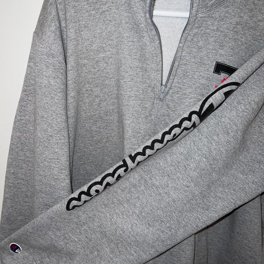 OufT Varsity MEN'S T-LEAF 1/4 ZIP | CHAMPION - Picture 3 of 5